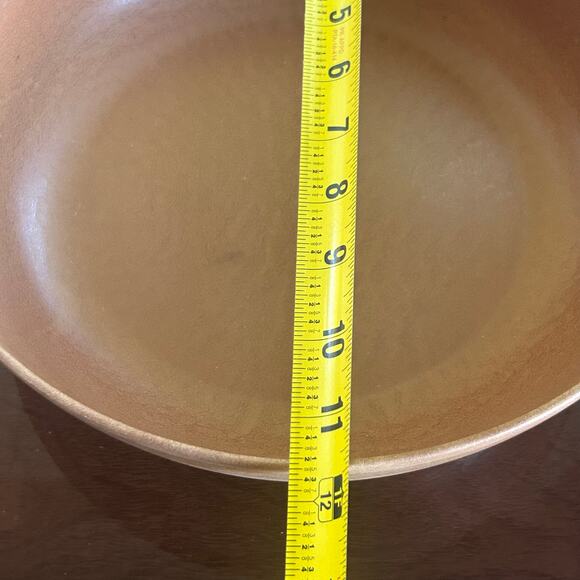 Vintage Fillinger’s Pressed Agatized Wood Salad Bowl 11.5” Sheboygan Wisconsin - Picture 12 of 12